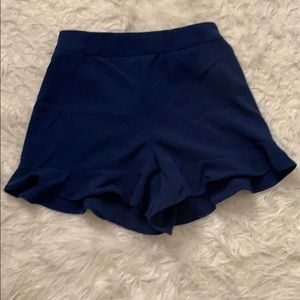 Blue dress shorts